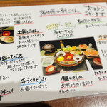 宿中屋 - 朝食おしながき