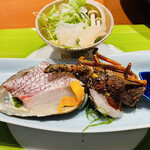 宿中屋 - 【台の物】伊勢海老と鯛のしゃぶしゃぶ