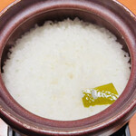 宿中屋 - 【朝食③】土鍋ごはん