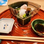 馬車道 大かわ - アオリイカと鯛