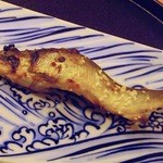 と村 - 白神山地鮎の塩焼き