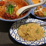 あんかけ焼そば 陳麻婆豆腐 STORM - 闇辛坦々麺セット