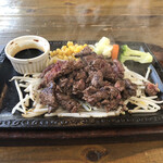 ビフテキ屋 まるり - 中落ちステーキ定食