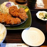 Tonkatsu Wakou - ひれロース盛合せ御飯 1,480円