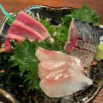 Sensu - 扇子(鮮魚三点盛り)