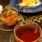 三日月とほたる - 紅茶、5種類から選べます。コーヒーも可能。香りがいい。お洒落。