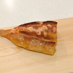 パンストック - １度焼いた後に上にもめんたいペーストを塗ってもう一度焼くとこんな感じです^_^