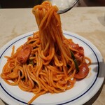 関谷スパゲティ EXPRESS - ナポリタンの麺リフト