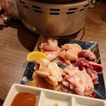 鳥灯 - 鶏肉5種盛り1480円