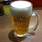 Yakiniku No Watami - パーフェクト サントリービール(218円)