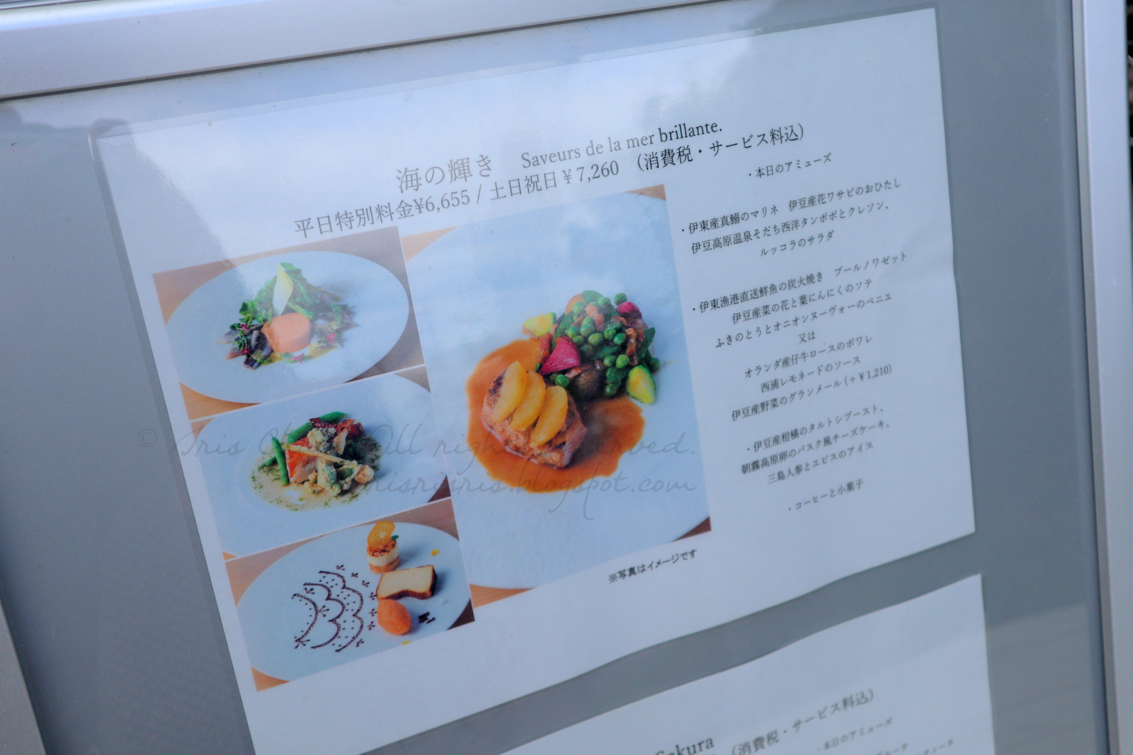 ミクニ伊豆高原＞地中海料理「海の輝き」ペアお食事券【1141848】 メニュー写真 : ミクニ