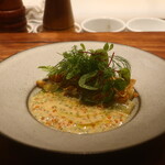 IZA - ホワイトアスパラガスのソテー サワークリームソース