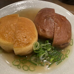 おでん まる米 - おでん　梅焼き (煮込み浅めと煮込み深め)