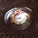 メゾン ケイ - 真鯛のタルタル仕立てセリのスープ（スープ入れる前）