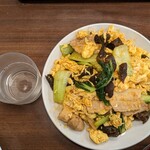 朱華飯店 - 木耳と卵炒め定食(2023.04)