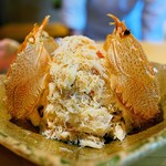 鮨 三心 - 毛ガニの美しさ。