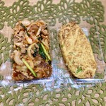 游・源・叮 - 豚キムチとねぎ卵焼き