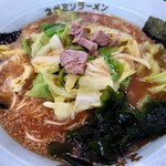 うまいラーメンショップ - 2023年4月　春キャベツ味噌ラーメン（期間限定）　850円