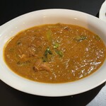 小松菜とチキンのカレー