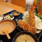 とんかつ しお田 - 海老ヒレ御膳・ご飯少なめ