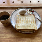 シーグランス - トースト＆ゆで卵＆コーヒー(無料)