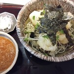 Soba Yasutake - ミニ丼セット(揚げ餅おろしそばとミニカツ丼)　揚げ餅はサクッともちもちで、福井のおろしは辛いイメージですが、こちらのおろしは餅に合うあまいおろしダレで、スゴく好みの味で美味しかった　細麺も好みでした