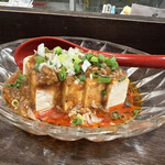 金町製麺 - 胡麻ダレ冷奴　CURRY麻婆がけ　430円