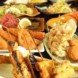 厳選串かつ20種類食べ放題と飲み放題 90分 新世界 おやじの 串や 新世界本店 新今宮駅前 串揚げ 串かつ 食べログ