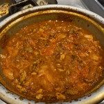 セマウル食堂肉 - 7分豚キムチチゲ　辛さは普通ですが熱々で体が温まります