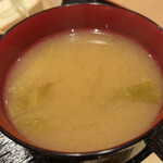 日本酒と肴 おく村 - 味噌汁