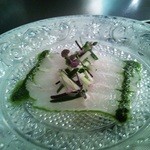 横浜うかい亭 - 石鰈のカルパッチョ。