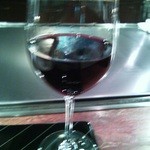 横浜うかい亭 - 赤グラス。