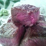 横浜うかい亭 - ステーキアップ。