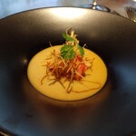 garden - 新牛蒡のフラン　ズワイ蟹とコンソメ