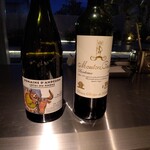garden - 赤グラスワイン　コート・ド・ローヌとボルドー