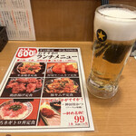 Ikkemme Sakaba - サッポロ生ビール（中ジョッキ）462円税込
