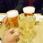 居酒屋　大ざわ - 乾杯！