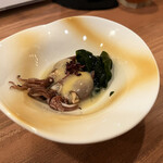 魚菜屋 常峰 - お通し(ホタルイカ酢味噌)