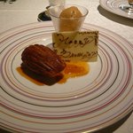 グリルうかい - デザート（キャラメルのアイスとマドレーヌ）