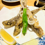 常蔵 - 目ぴっカリの唐揚げ　なかなか大きな個体でした