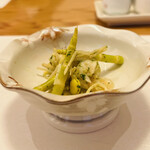 結き食事処 - ◆姫竹と大鰐温泉もやしの和え物
