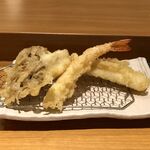天ぷら定食まきの - 舞茸・海老・いか