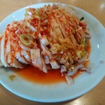 中国家庭料理 大福元 - 蒸し鶏の辛味ソースがけ