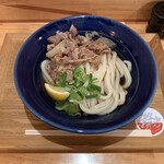 讃岐立食いうどん きりん屋 - 和牛肉ぶっかけうどん 冷（650円）2023.4