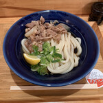 讃岐立食いうどん きりん屋 - 和牛肉ぶっかけうどん 冷（650円）2023.4