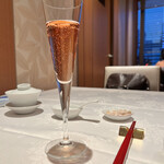 四川豆花飯荘 東京店 - グランマムのシャンパン。あまり温度を下げずに楽しみたい