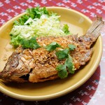 Crispy fried tilapia fish