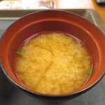 Tendon Tenya - 味噌汁 アップ