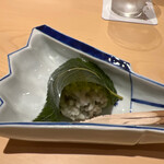 銀座 しのはら - 桜葉きんとん