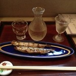 真菜板 - 焼き魚にぴったりな日本酒をセレクトしていただきました。